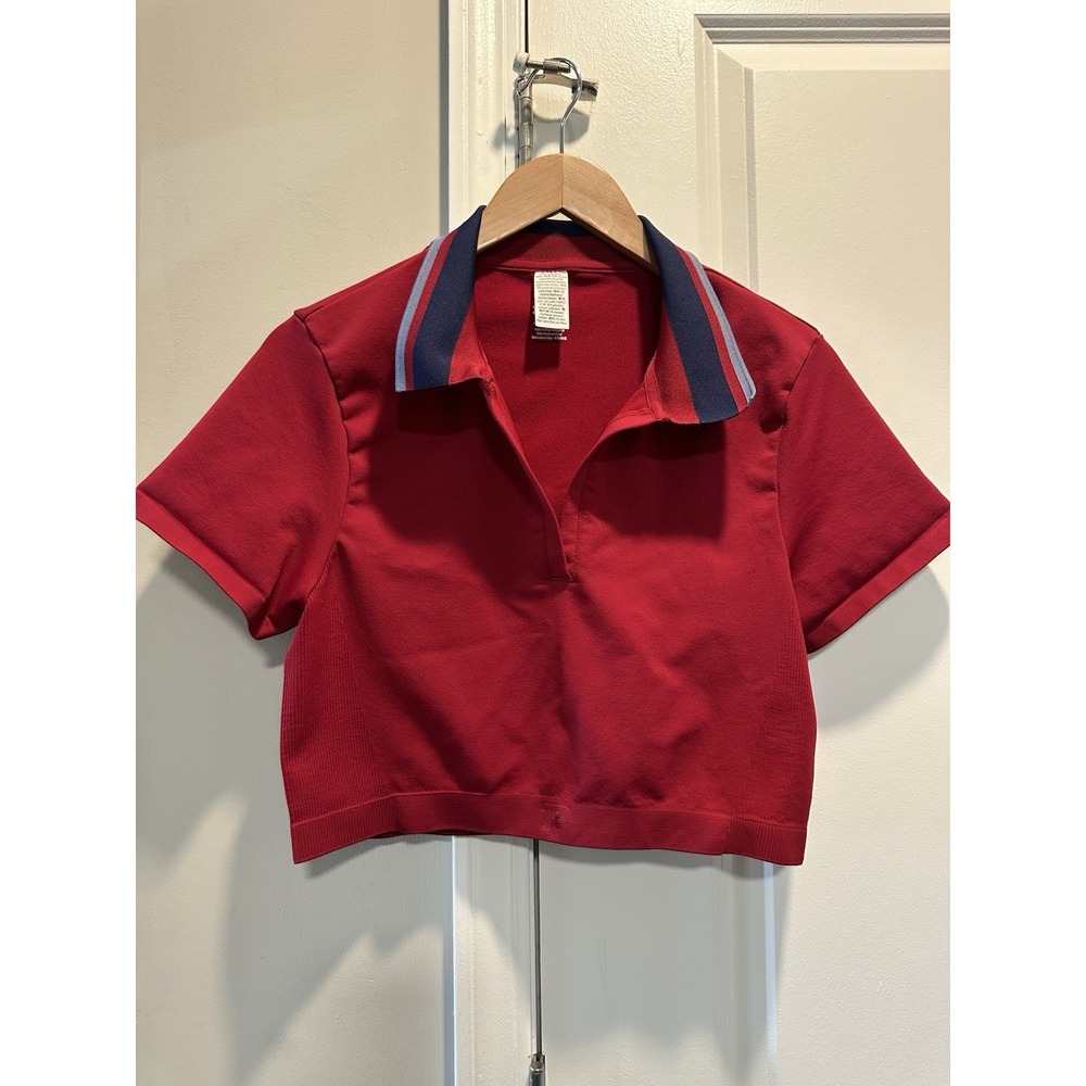 Pink‎ By Victorias Secret Red Cropped Tee XL